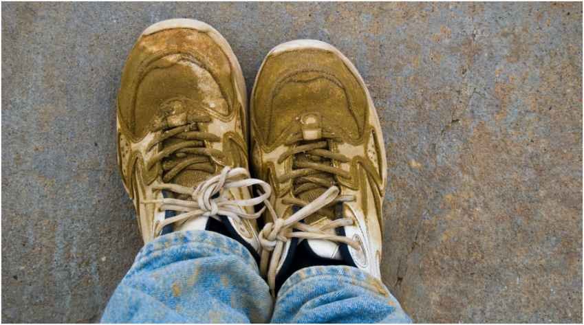 how do I remove stains from white shoes