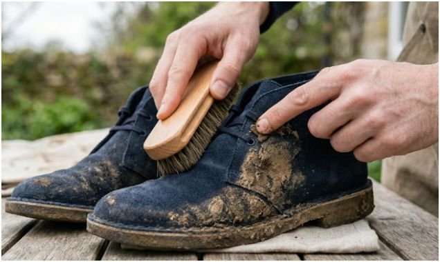How Do You Remove Mud from Suede Shoes Safely?