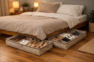 Under Bed Fabric Storage